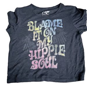 🌿🛍️Blame it on my hippie soul crop T-shirt size S